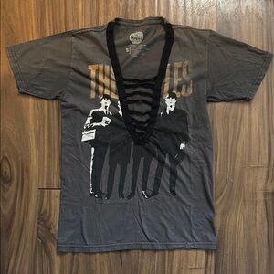 The Beatles Charcoal and Black Men's Tee